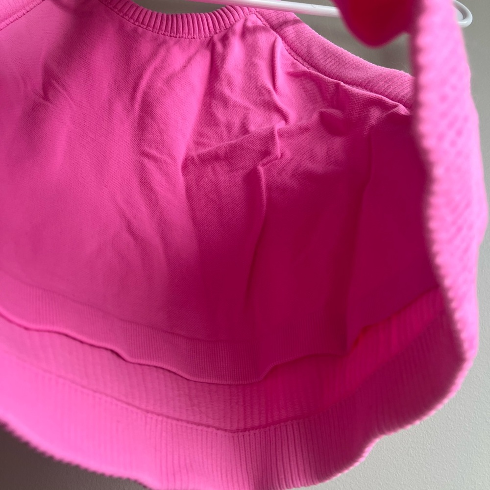 aerie Pink Ribbed Halter Crop Top - Picture 5 of 5